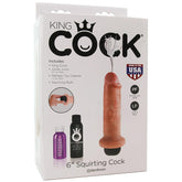 King Cock 6" Squirting Cock in Flesh -  Sex Toys & Adult Toys | XtoySmart Canada